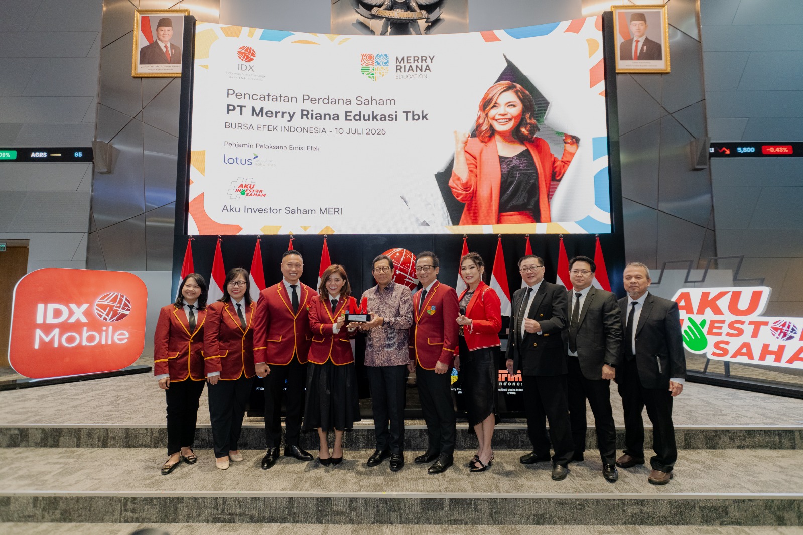 Merry Riana Education (Meri) Officially Lantled on the IDX: Beginning of the Great Legacy in the World of Indonesian Education